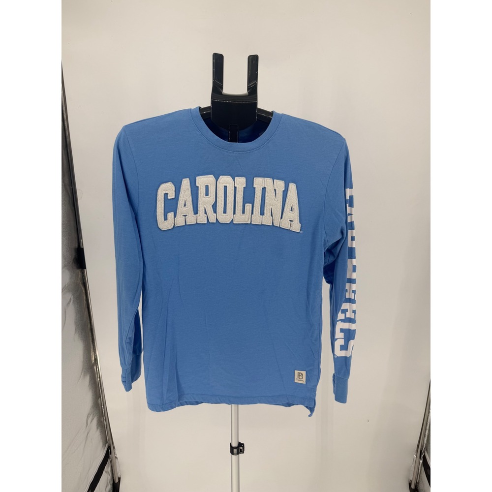 Pressbox Carolina Tar Heels Shirt Women Small Blue Excellent Long Sleeve Graphic